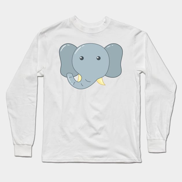 baby elephant Long Sleeve T-Shirt by graphicganga